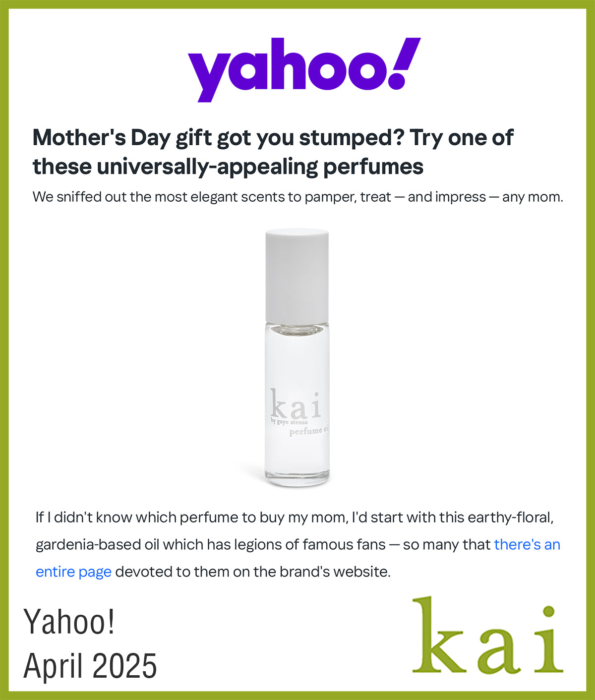 yahoo - april 2025
