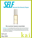 kai fragrance featured in self.com may 2009