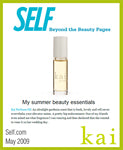 kai fragrance featured in self.com may 2009