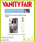 kai fragrance featured in vanity fair online june, 2010