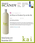 kai fragrance featured in dailycandy.com november, 2011