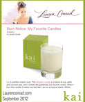 kai fragrance featured on laurenconrad.com september, 2012