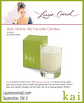 kai fragrance featured on laurenconrad.com september, 2012