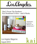 kai featured in los angeles magazine august, 2013