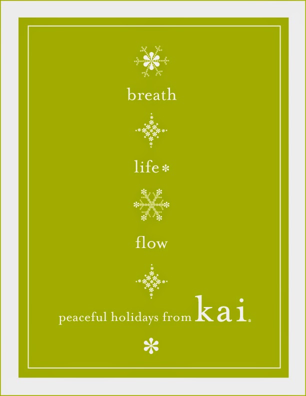 peaceful holidays from kai