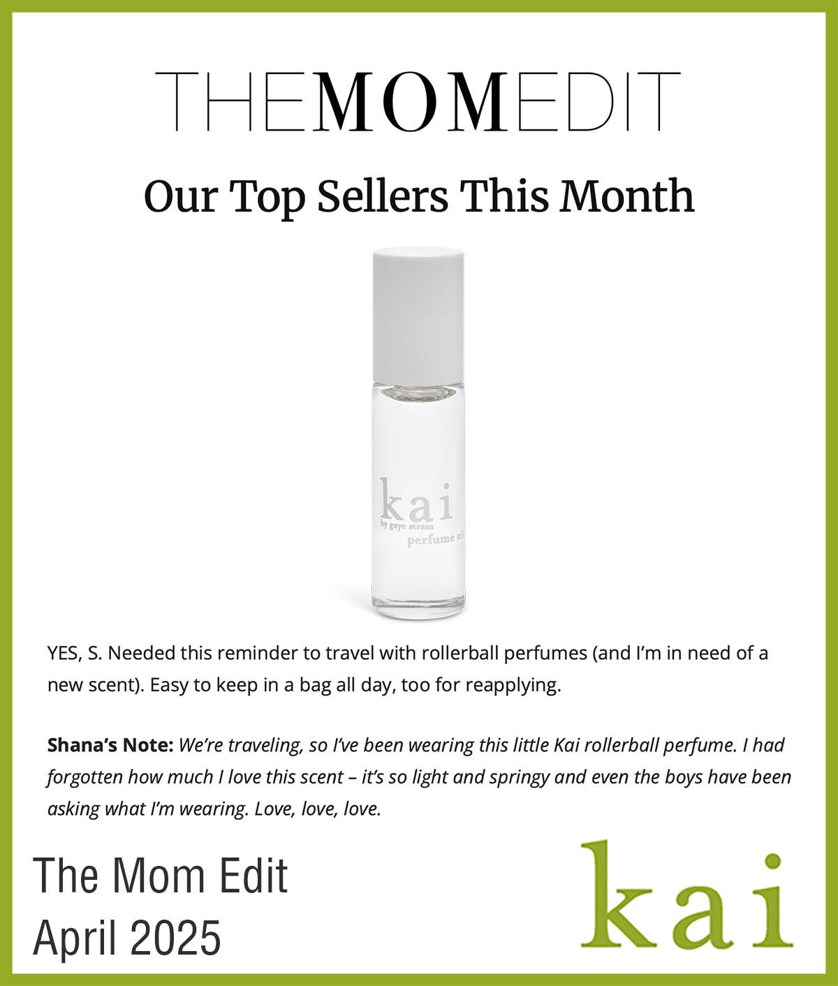 the mom edit- april 2025