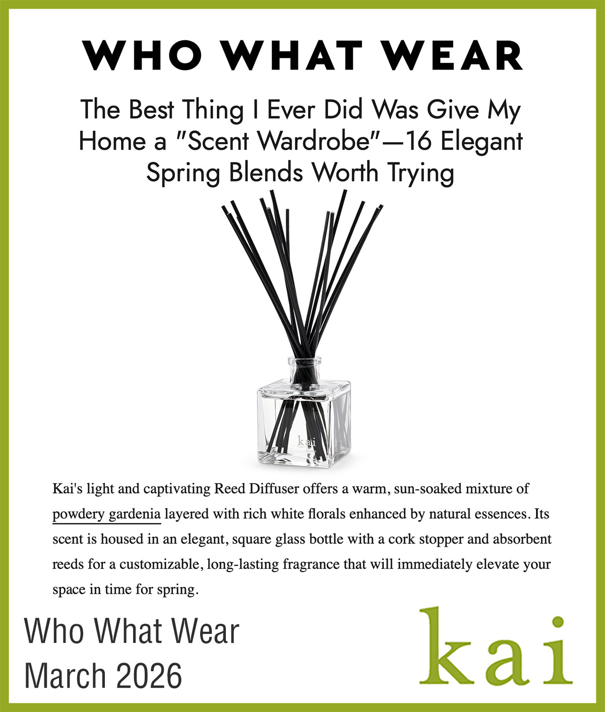 who what wear - march 2026