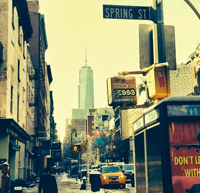 walking streets - spring street, new york city, ny.