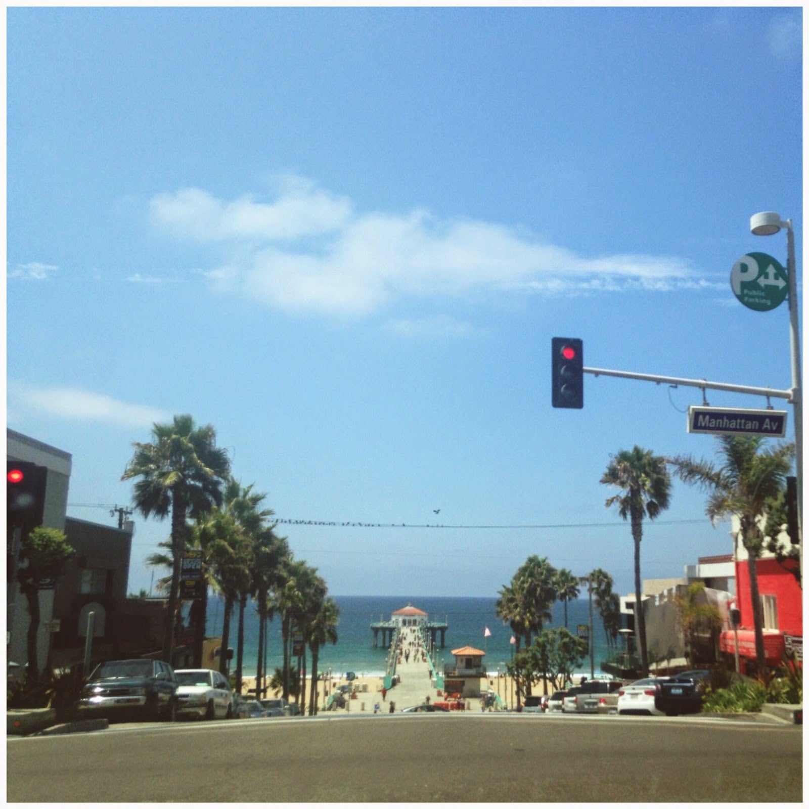 walking streets - manhattan avenue, manhattan beach, ca.