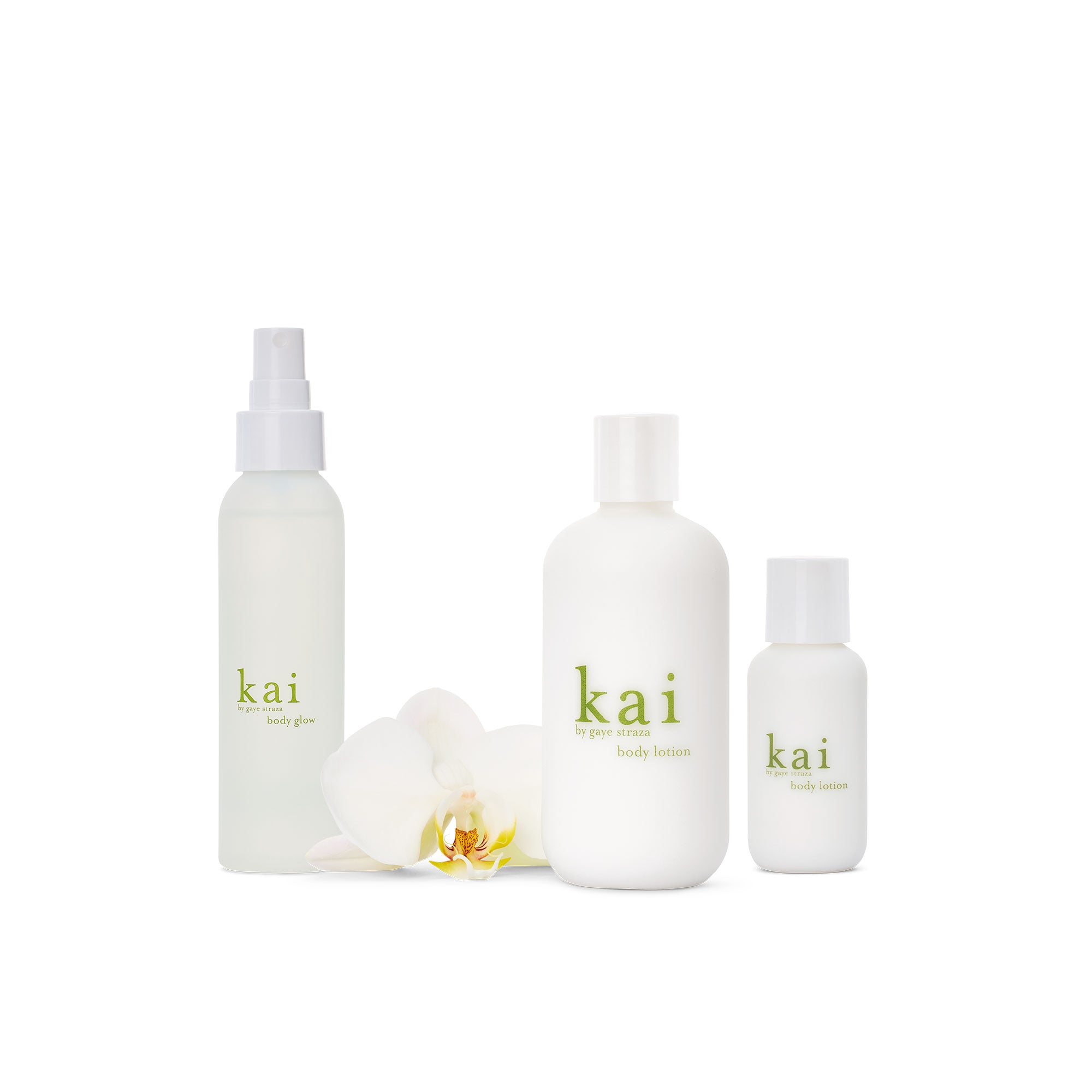 summer body bundle - kai body glow, 8oz body lotion and 2oz body lotion