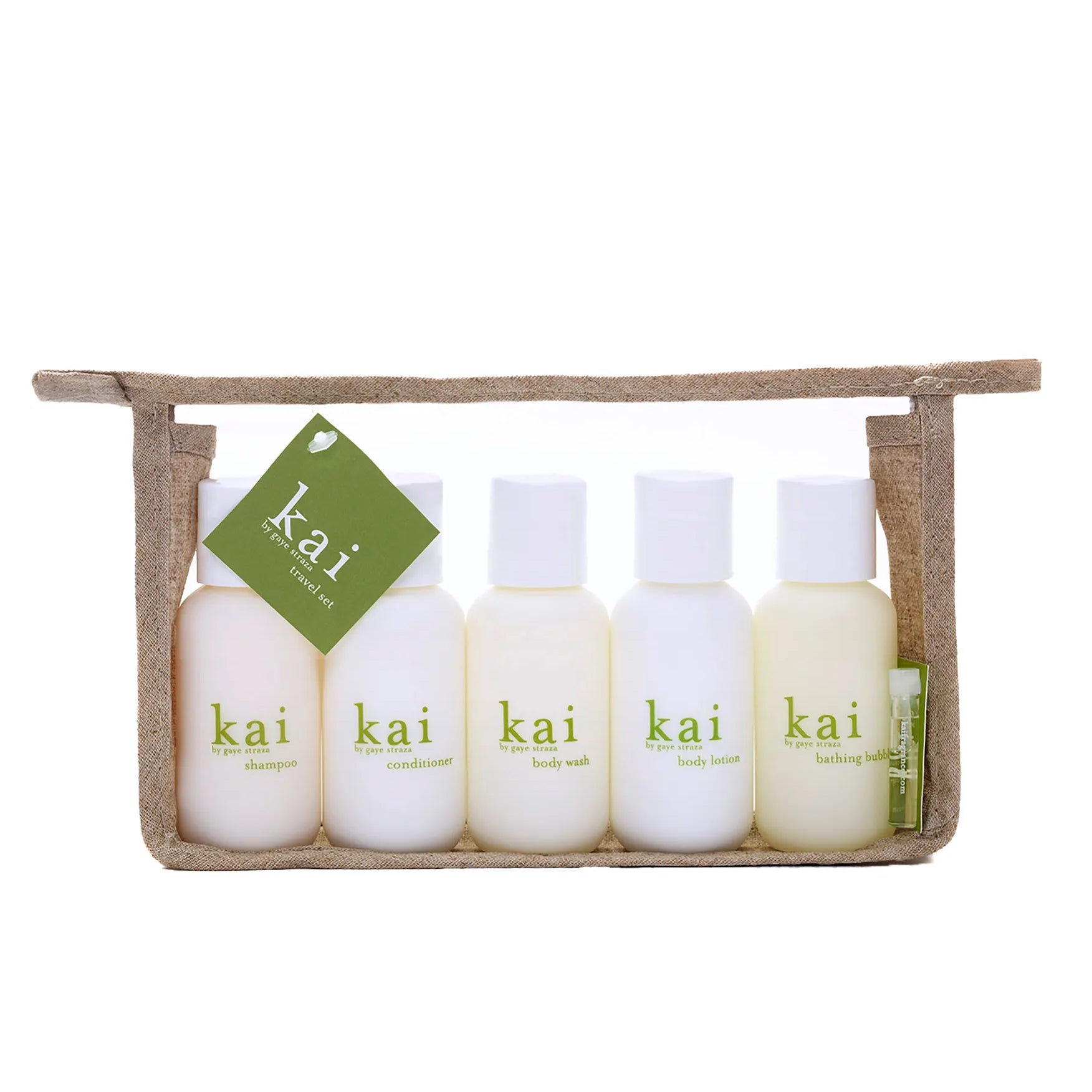 kai travel set - body lotion, bath wash, shampoo, conditioner