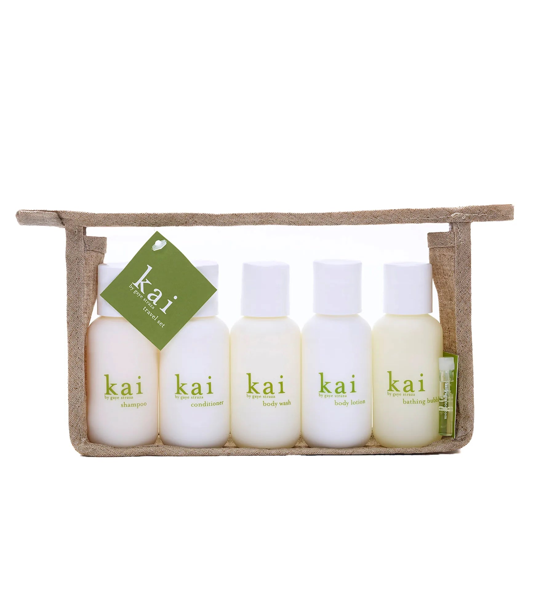 kai travel set - body lotion, bath wash, shampoo, conditioner