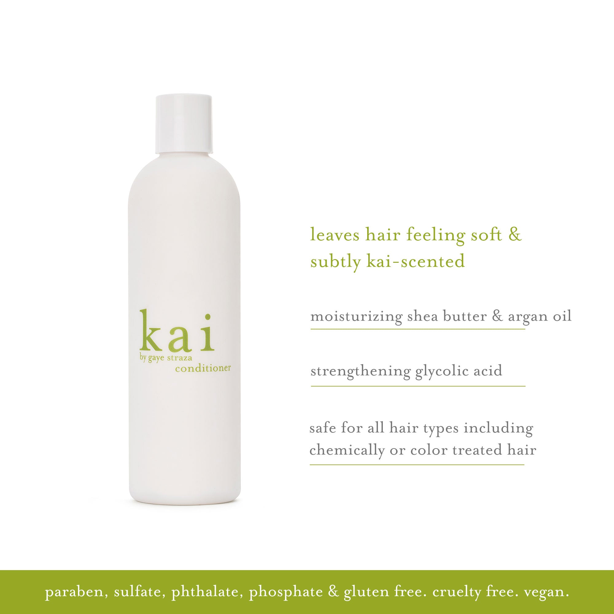 kai conditioner leaves hair feeling soft & subtly kai-scented